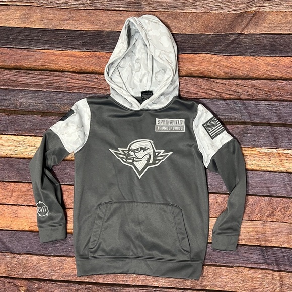 Springfield Thunderbirds AHL Boys Kids Youth Hockey Hoodie Sweatshirt - Picture 1 of 7